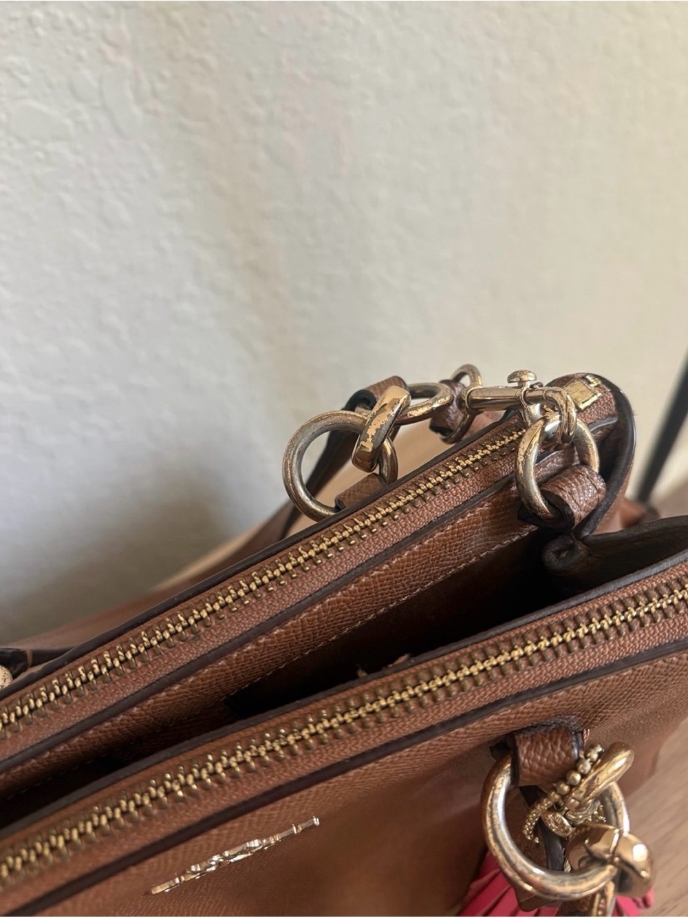 Coach Brown Leather Carryall - Picture 4 of 6